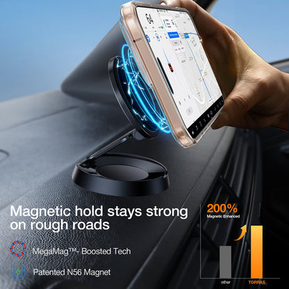 MagSafe Case for Apple iPhone 16 Pro Max, Torras, Pstand, Transparent