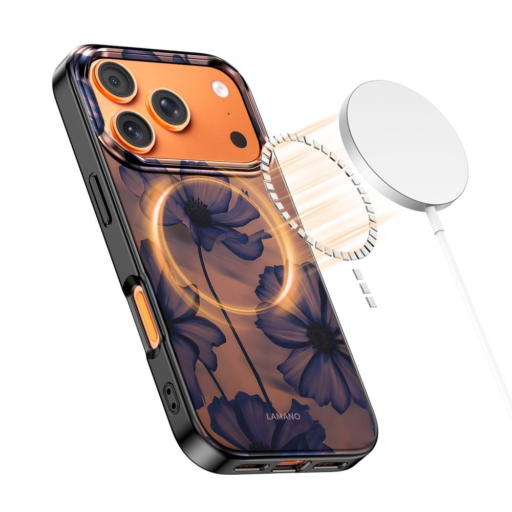 MagSafe cover til Apple iPhone 17 Pro Max, Tech-Protect, Lamano Velvet Night, Sort