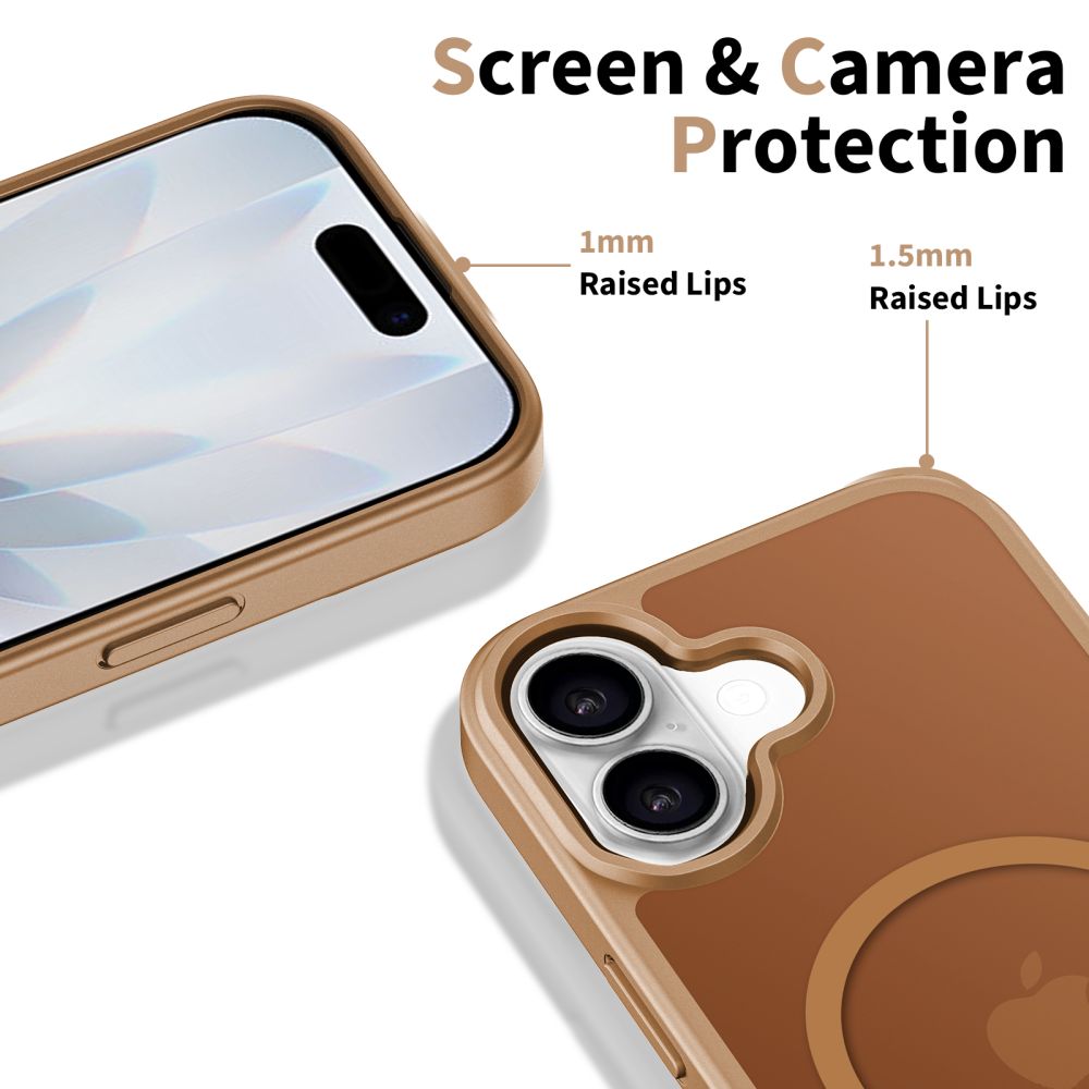 MagSafe cover til Apple iPhone 17, Tech-Protect, BasicMag, Brun