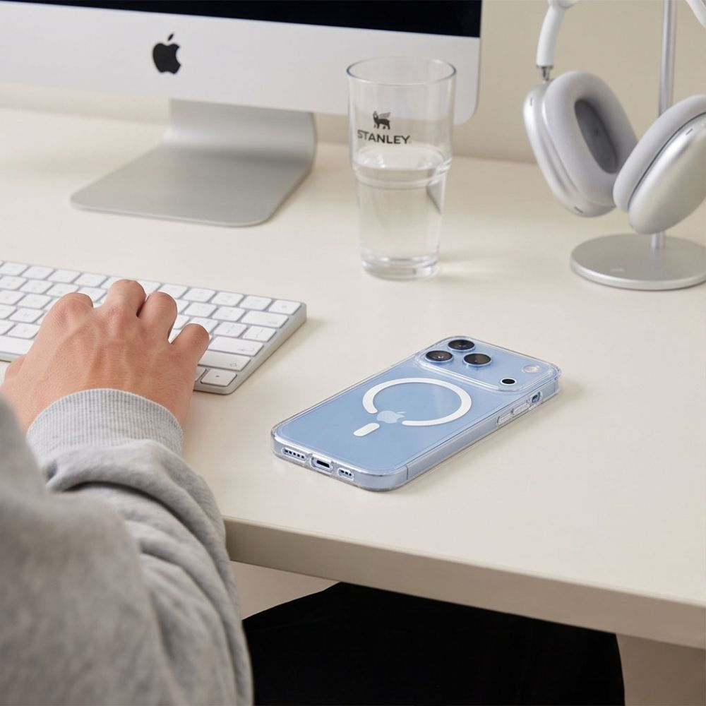 MagSafe-etui til Apple iPhone 18 Pro / 17 Pro, Tech-Protect, Flexair, Transparent