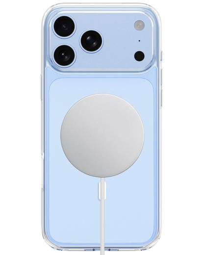 MagSafe-etui til Apple iPhone 18 Pro / 17 Pro, Tech-Protect, Flexair Hybrid med skærmbeskytter, gennemsigtig