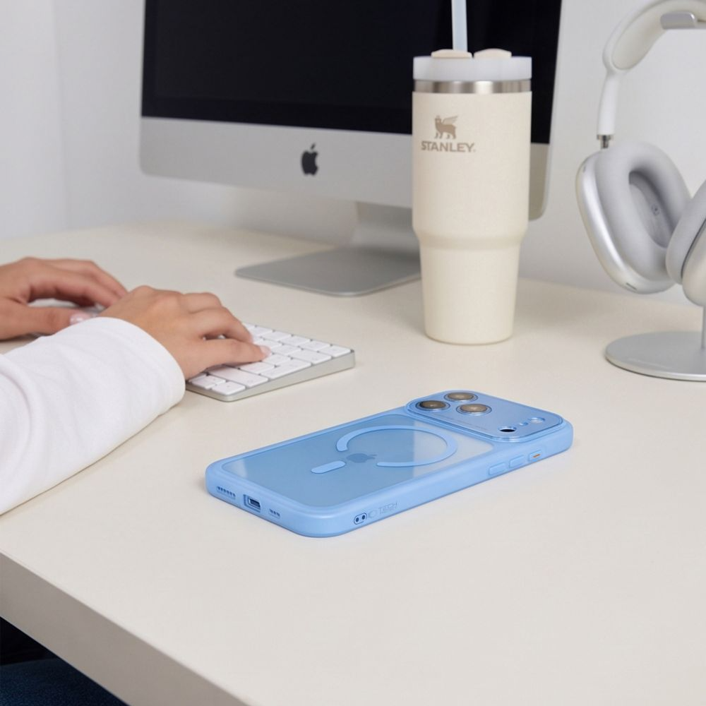 MagSafe-etui til Apple iPhone 18 Pro Max / 17 Pro Max, Tech-Protect, MagPeak CC, Blå
