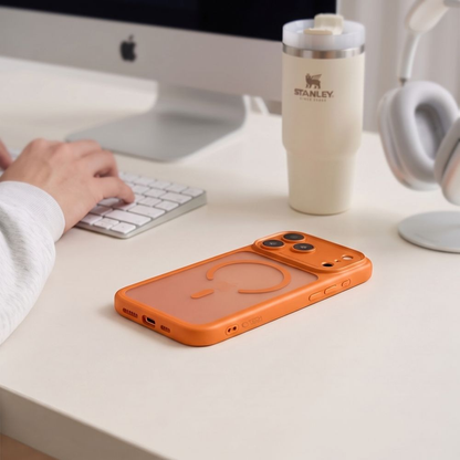 MagSafe-etui til Apple iPhone 18 Pro Max / 17 Pro Max, Tech-Protect, MagPeak CC, Mat Orange