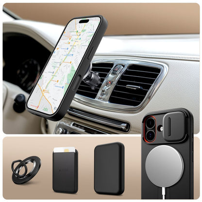MagSafe cover til Apple iPhone 17, Tech-Protect, Kevlar Aura, Sort