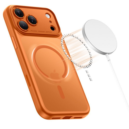 MagSafe cover til Apple iPhone 17 Pro, Tech-Protect, MagPeak, Mat Orange