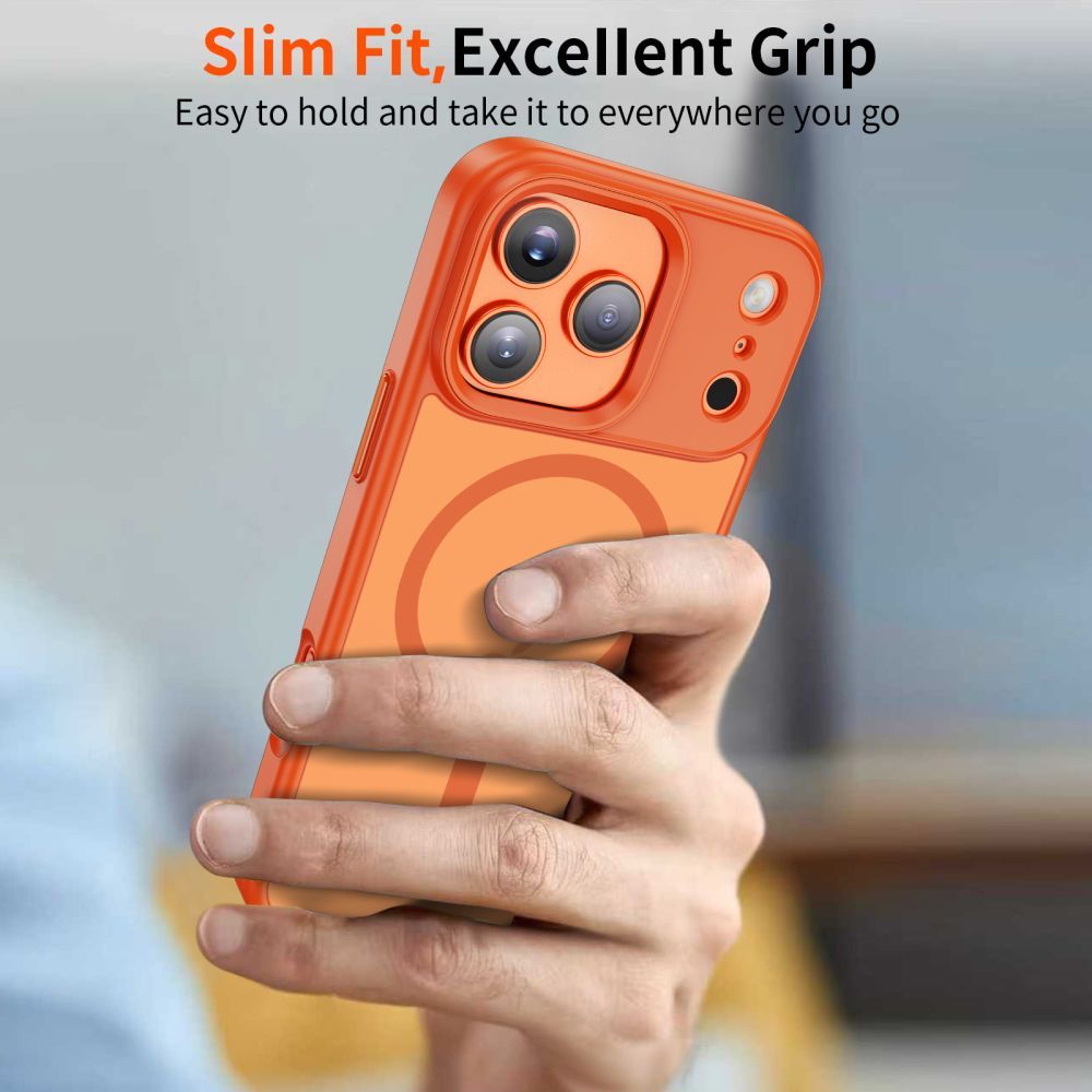 MagSafe cover til Apple iPhone 17 Pro Max, Tech-Protect, Magmat, Mat Orange