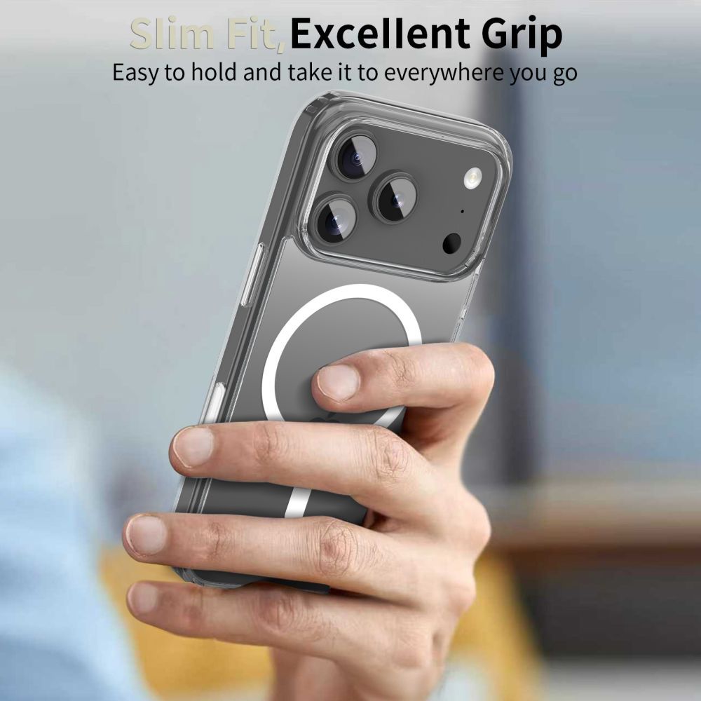 MagSafe cover til Apple iPhone 17 Pro, Tech-Protect, Flexair Hybrid CC, Transparent