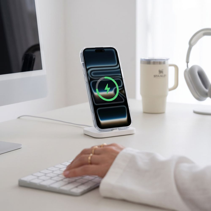 MagSafe-etui til Apple iPhone 18 Pro / 17 Pro, Tech-Protect, Flexair Hybrid med skærmbeskytter, gennemsigtig