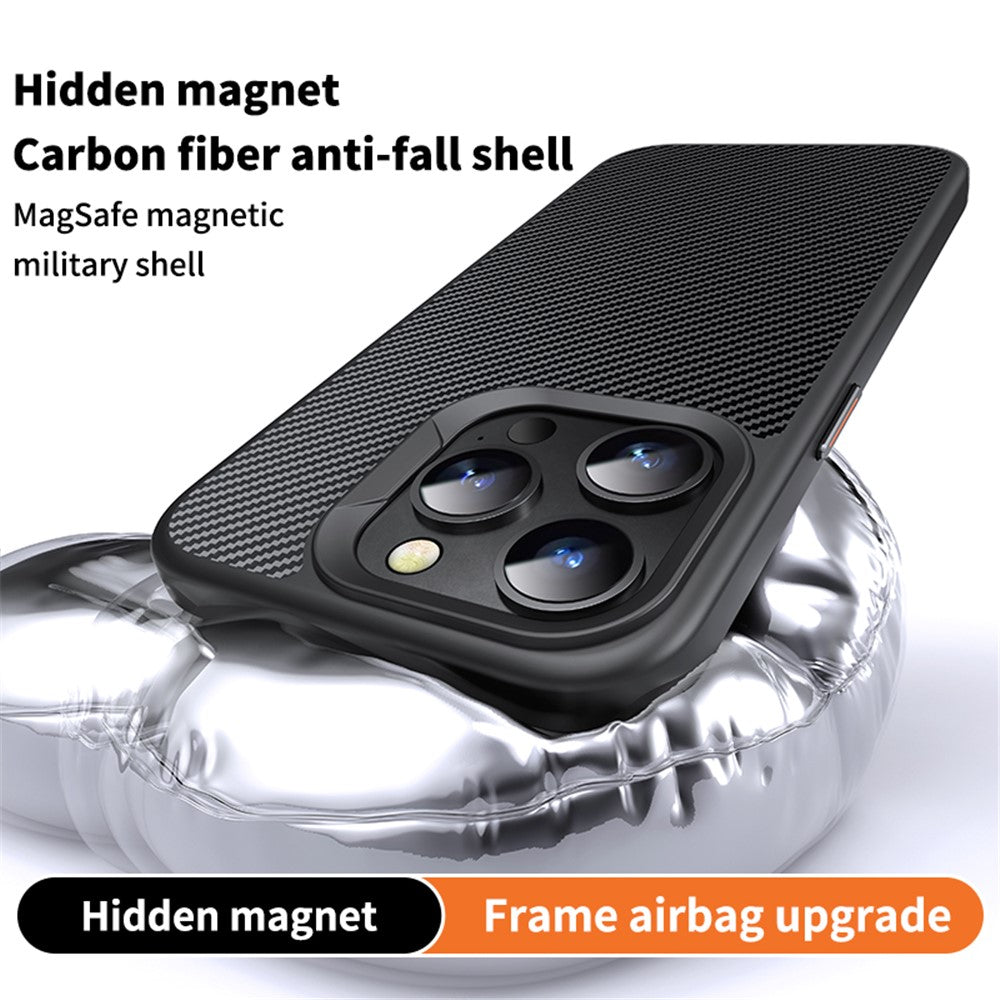 MagSafe-etui til Apple iPhone 15 Pro, OEM, Carbon, Sort