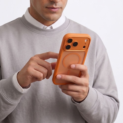 MagSafe-etui til Apple iPhone 18 Pro Max / 17 Pro Max, Tech-Protect, MagPeak CC, Mat Orange