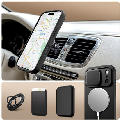 MagSafe cover til Apple iPhone 17 Pro Max, Tech-Protect, Kevlar Aura, Sort
