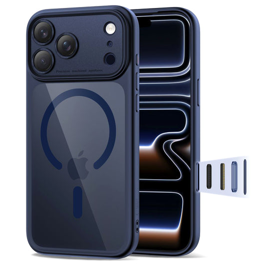 MagSafe cover til Apple iPhone 17 Pro Max, Tech-Protect, MagPeak, Marineblå