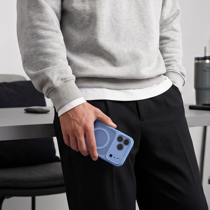 MagSafe-etui til Apple iPhone 18 Pro / 17 Pro, Tech-Protect, BasicMag, Mat Blå