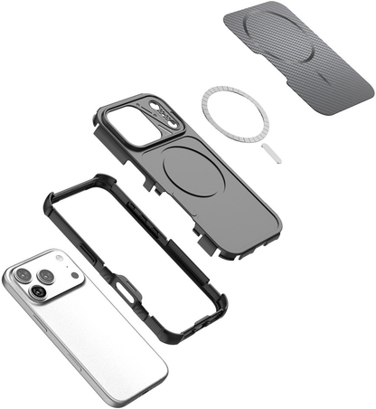 MagSafe-etui til Apple iPhone 18 Pro Max / 17 Pro Max, OEM, Carbon og hjørnebeskyttelse, sort