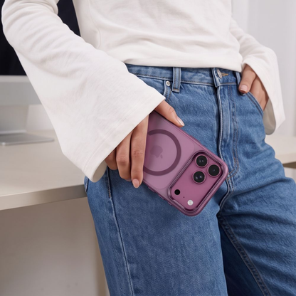 MagSafe-etui til Apple iPhone 18 Pro / 17 Pro, Tech-Protect, MagZero, Mat Vinrød
