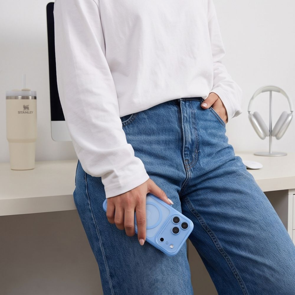 MagSafe-etui til Apple iPhone 18 Pro Max / 17 Pro Max, Tech-Protect, MagPeak CC, Blå