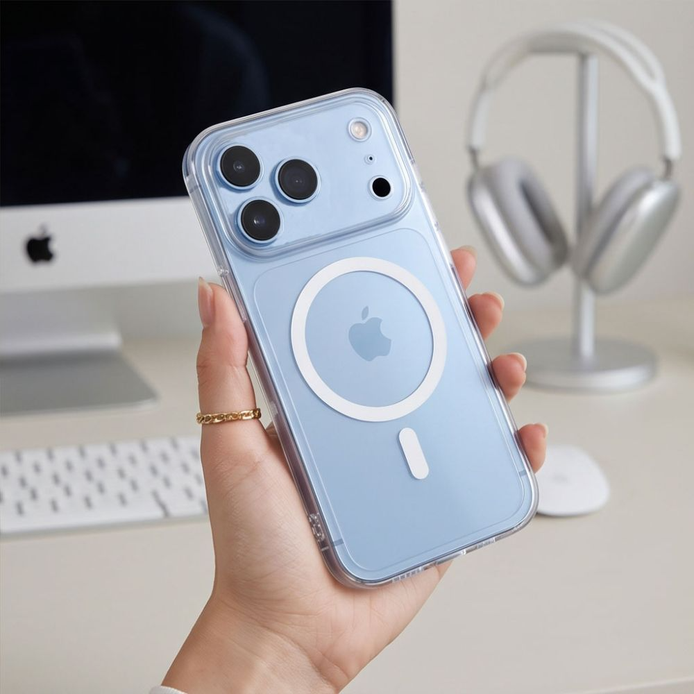 MagSafe-etui til Apple iPhone 18 Pro / 17 Pro, Tech-Protect, Flexair, Transparent