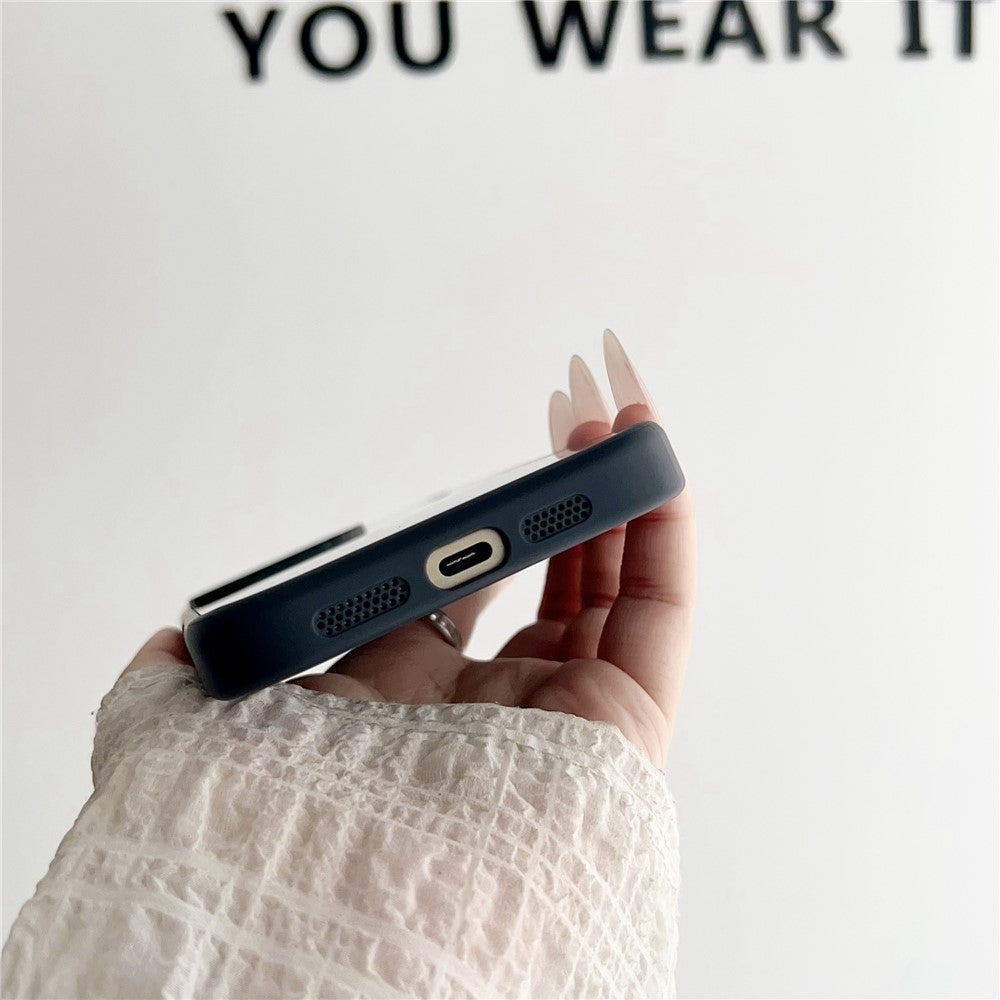 MagSafe-etui til Apple iPhone 15 Pro Max, OEM, Rund Skærm Smart E-Ink, Sort