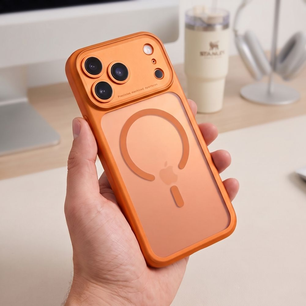 MagSafe-etui til Apple iPhone 18 Pro Max / 17 Pro Max, Tech-Protect, MagPeak CC, Mat Orange