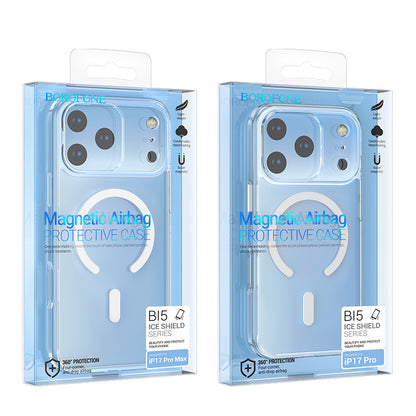 MagSafe-etui til Apple iPhone 17 Pro, Borofone, BI5 Ice Shield, Transparent