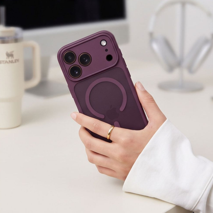 MagSafe-etui til Apple iPhone 18 Pro Max / 17 Pro Max, Tech-Protect, BasicMag, Mat Vinrød