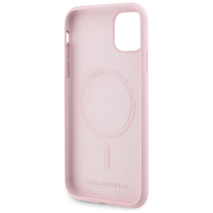 MagSafe cover til Apple iPhone 11, Karl Lagerfeld, Silicone Karl & Choupette, Pink