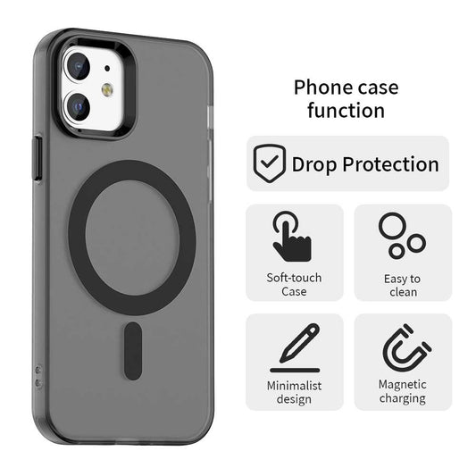 MagSafe-etui til Apple iPhone 12 / 12 Pro, Techsuit, CandyCase, Sort