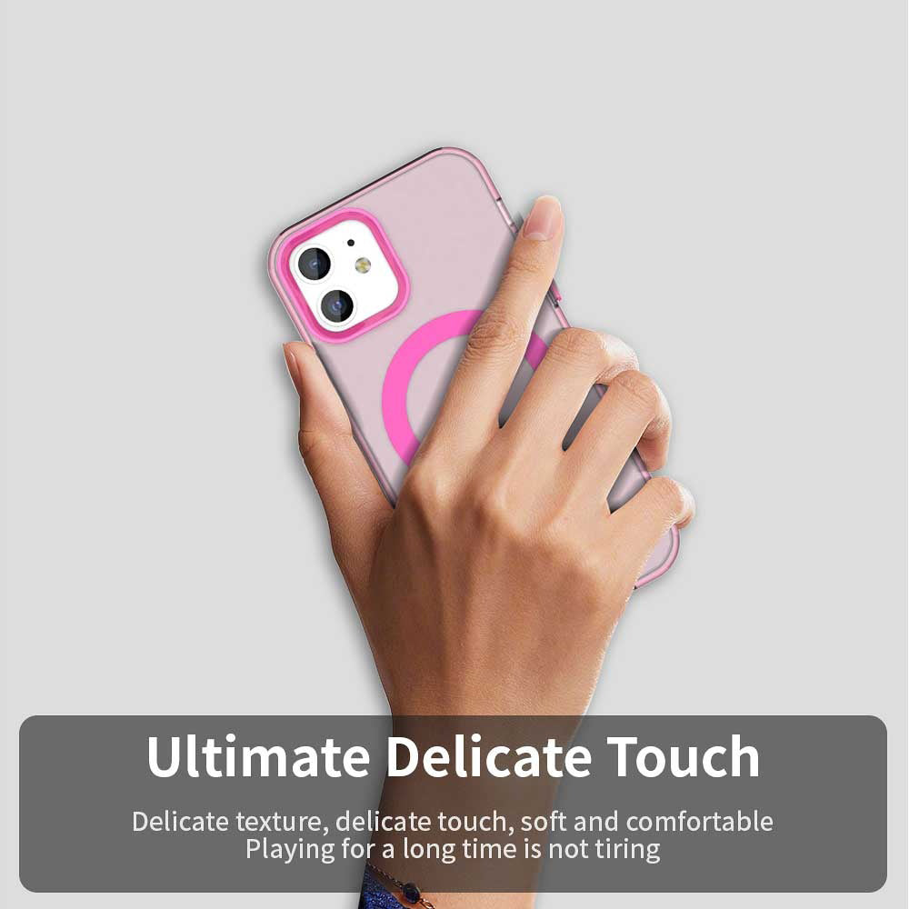 MagSafe-etui til Apple iPhone 12 / 12 Pro, Techsuit, CandyCase, Lyserød