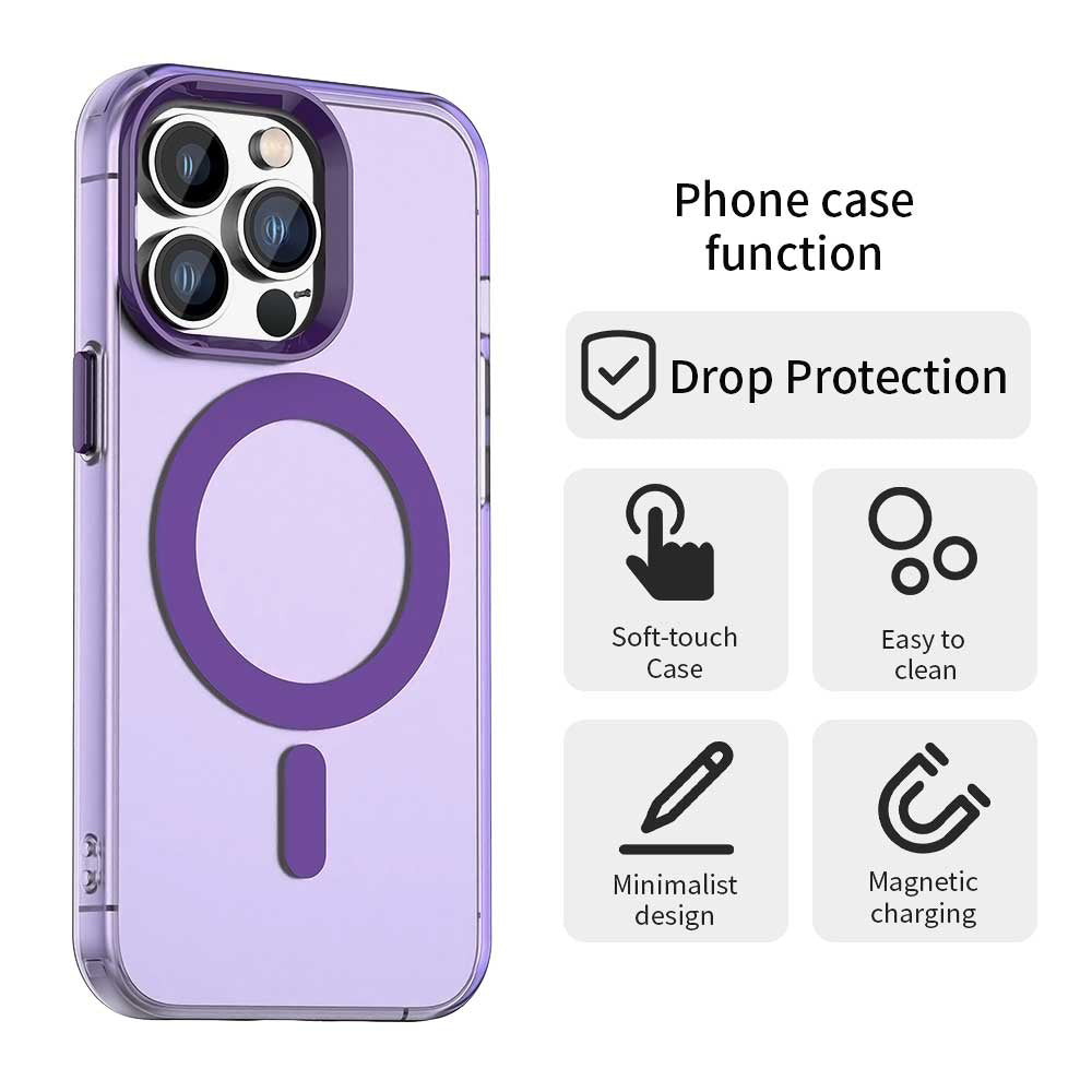 MagSafe-etui til Apple iPhone 12 Pro Max, Techsuit, CandyCase, Lilla