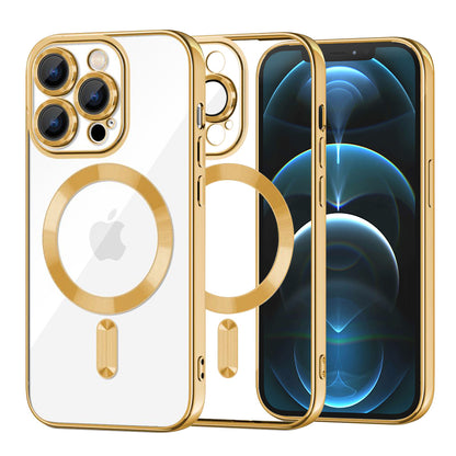 MagSafe-etui til Apple iPhone 12 Pro Max, Techsuit, Luxury Crystal, Guld