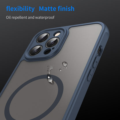MagSafe Case for Apple iPhone 12 Pro, Techsuit, HaloFrost II, Navy Blue