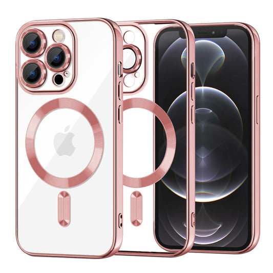 MagSafe-etui til Apple iPhone 12 Pro, Techsuit, Luxury Crystal, Pink