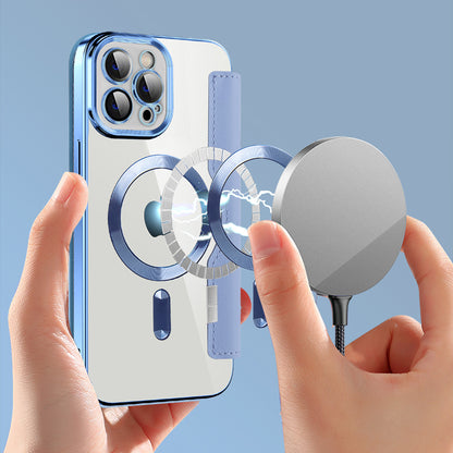 MagSafe-etui til Apple iPhone 12 Pro, Techsuit, SmartMag Book, Blå