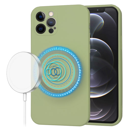 MagSafe Case for Apple iPhone 12 Pro, Techsuit, SoftFlex, Matcha