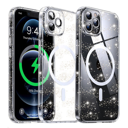 MagSafe-etui til Apple iPhone 12 Pro, Techsuit, SparkleSkin, Transparent