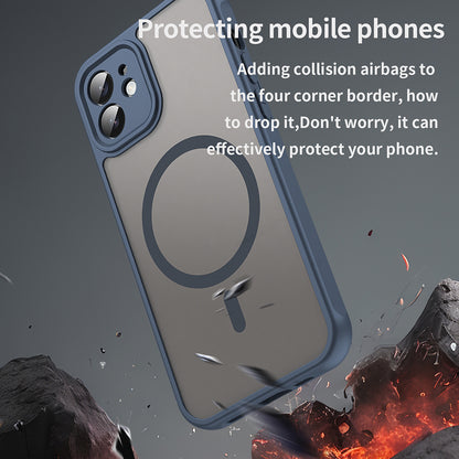 MagSafe-etui til Apple iPhone 12, Techsuit, HaloFrost II, Mørkeblå