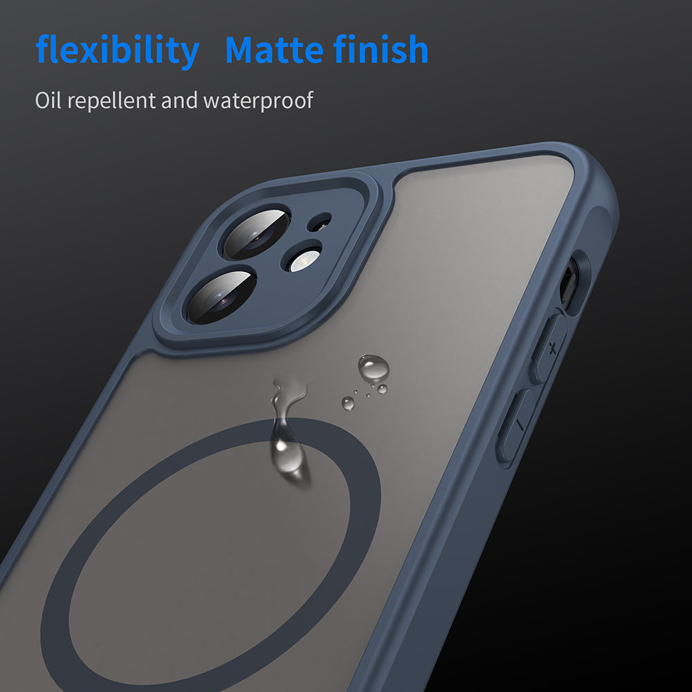 MagSafe-etui til Apple iPhone 12, Techsuit, HaloFrost II, Mørkeblå