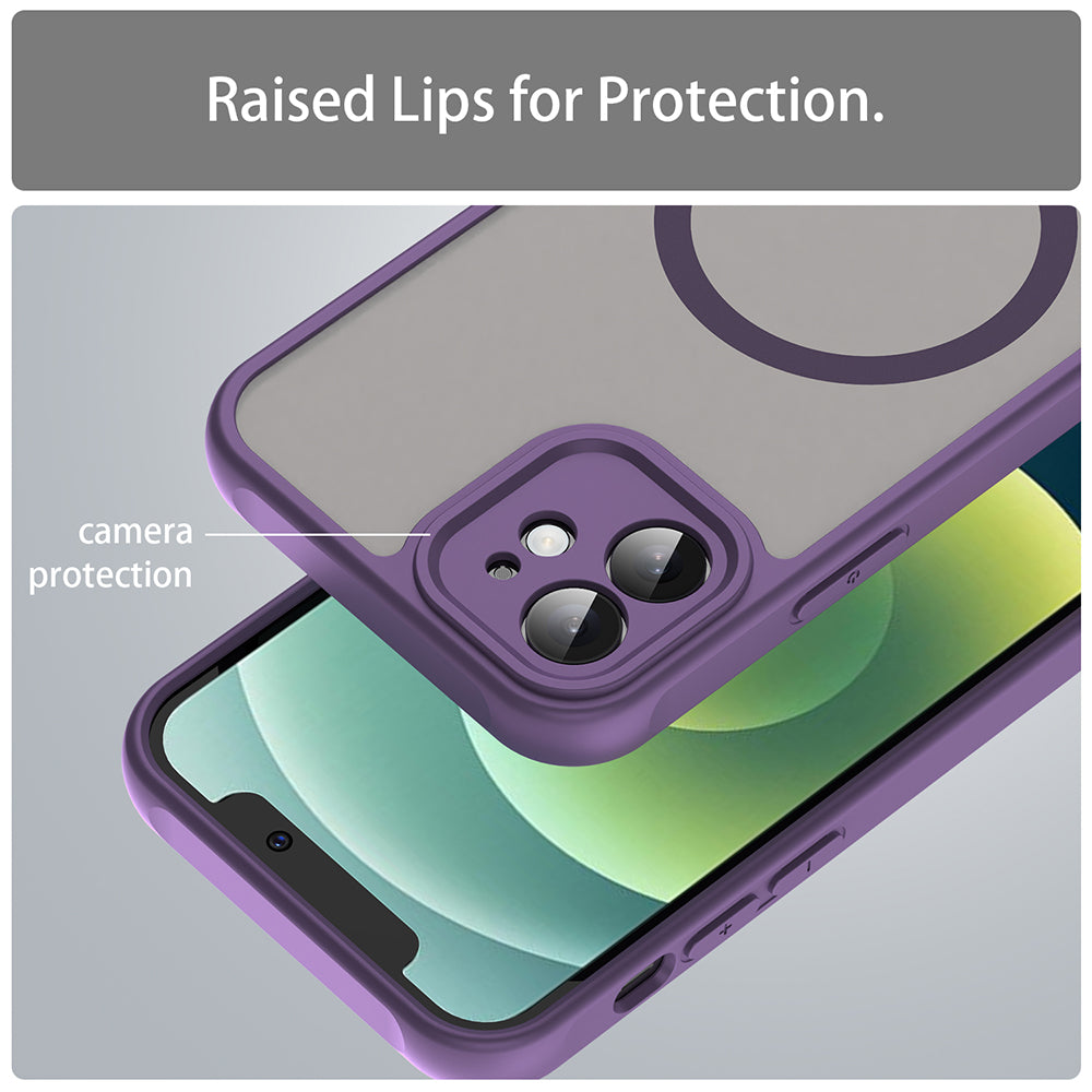 MagSafe-etui til Apple iPhone 12, Techsuit, HaloFrost II, Lilla