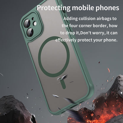 MagSafe-etui til Apple iPhone 12, Techsuit, HaloFrost II, Grøn