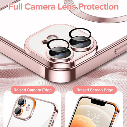MagSafe-etui til Apple iPhone 12, Techsuit, Luxury Crystal, Pink