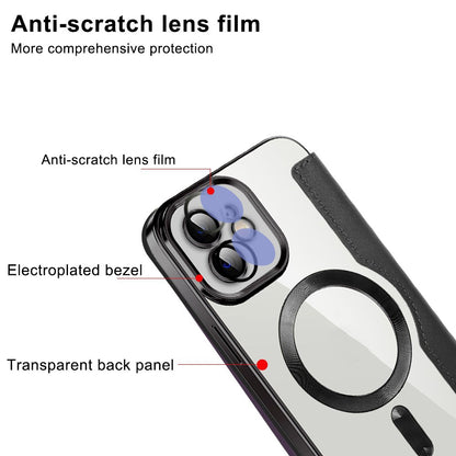MagSafe-etui til Apple iPhone 12, Techsuit, SmartMag Book, Blå