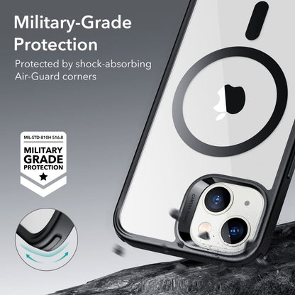 MagSafe cover til Apple iPhone 14 / 13, ESR, Classic Hybrid, Sort Transparent