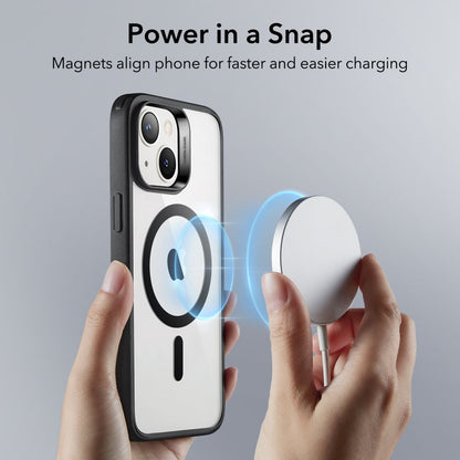 MagSafe cover til Apple iPhone 14 / 13, ESR, Classic Hybrid, Sort Transparent