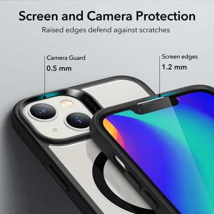 MagSafe cover til Apple iPhone 14 / 13, ESR, Classic Hybrid, Sort Transparent