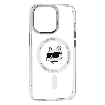 MagSafe cover til Apple iPhone 13 Pro, Karl Lagerfeld, IML Metal Choupette's Head, Hvid.