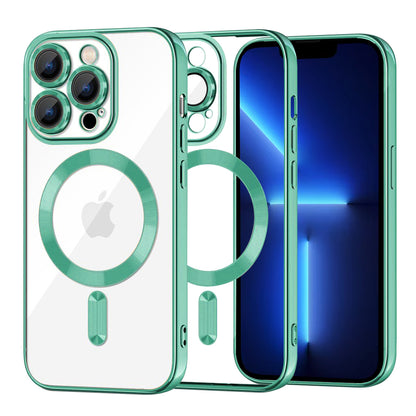 MagSafe-etui til Apple iPhone 13 Pro Max, Techsuit, Luxury Crystal, Lysegrøn
