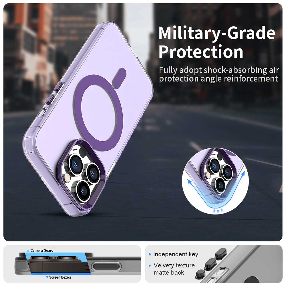 MagSafe-etui til Apple iPhone 13 Pro, Techsuit, CandyCase, Lilla