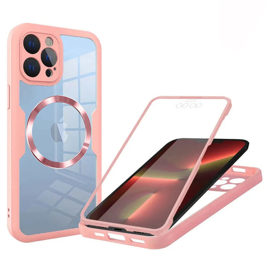 MagSafe Case for Apple iPhone 13 Pro, Techsuit, ColorVerse 360, Pink