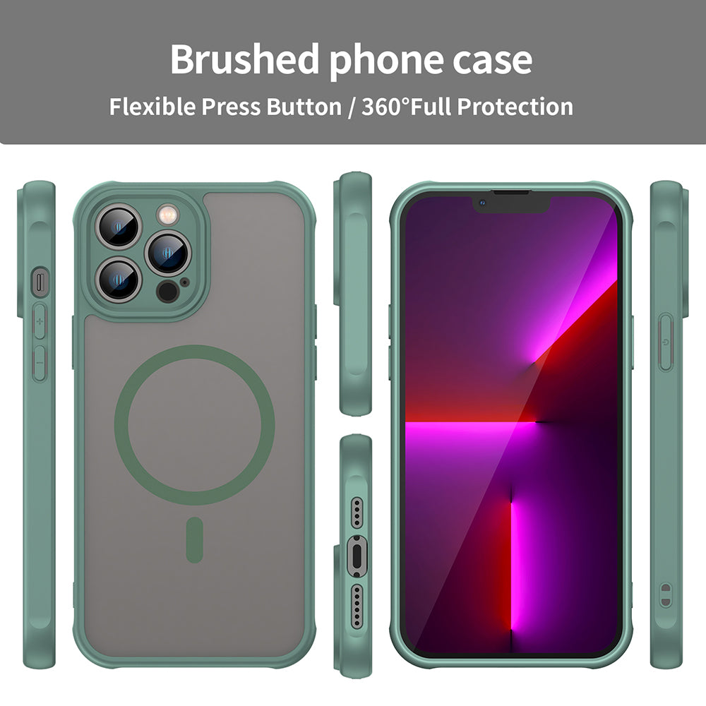 MagSafe-etui til Apple iPhone 13 Pro, Techsuit, HaloFrost II, Grøn