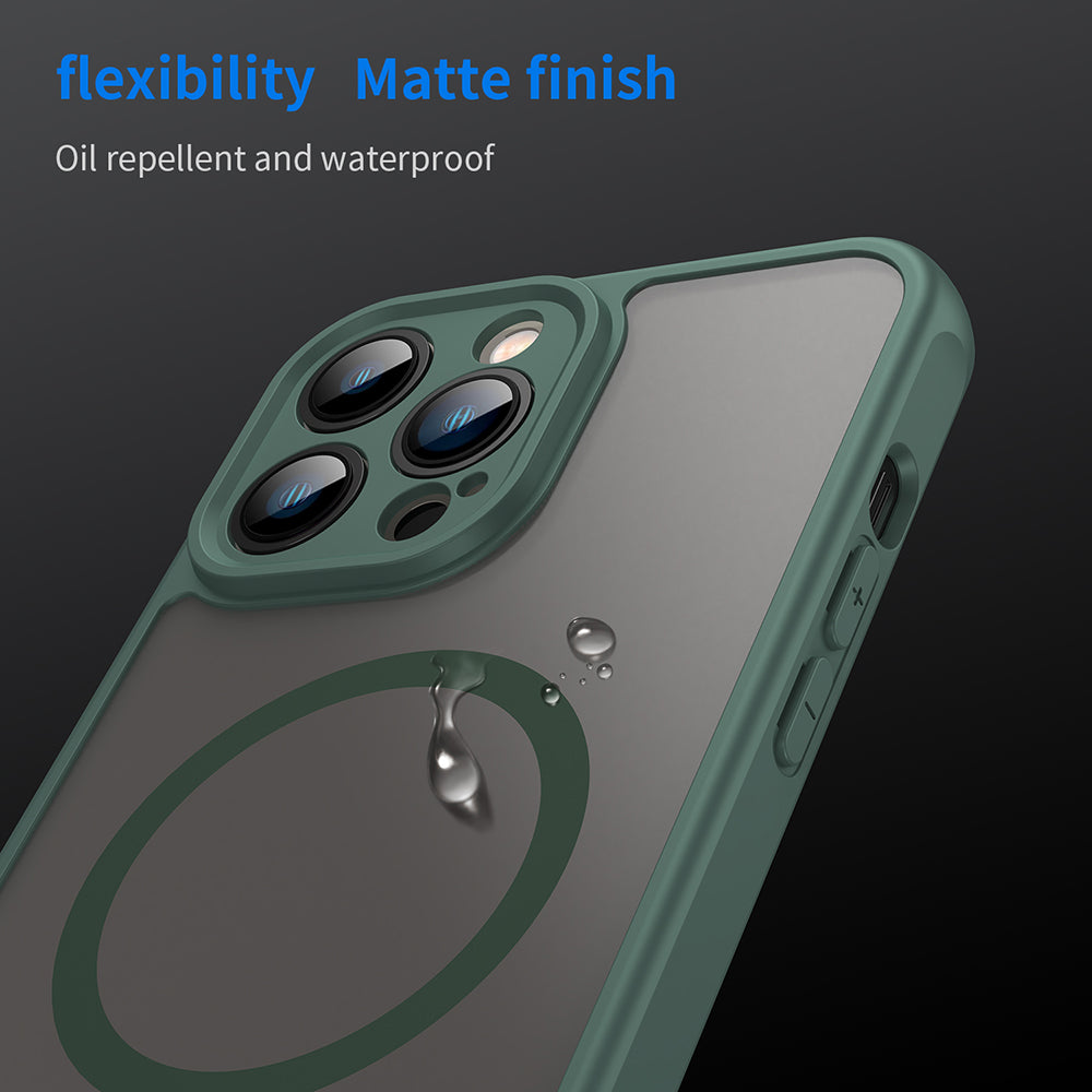 MagSafe-etui til Apple iPhone 13 Pro, Techsuit, HaloFrost II, Grøn